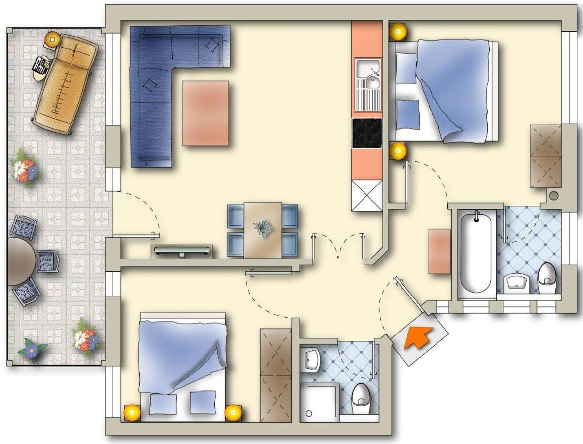 Komfort-Ferienwohnung Hansa By Meer-Ferienwohnungen بينز المظهر الخارجي الصورة